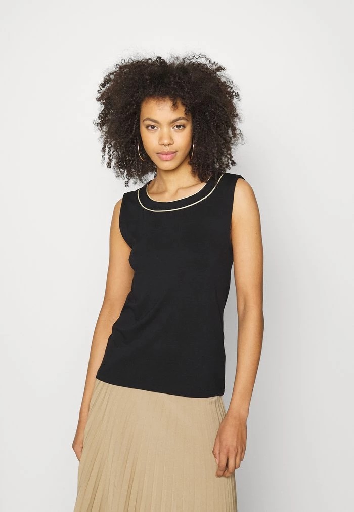 T-Shirt ANNA FIELD Anna Field Top Noir Femme | MJB-1051750